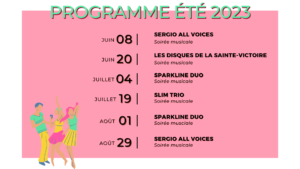 Programme soirée domaine - afterworks du rooftop