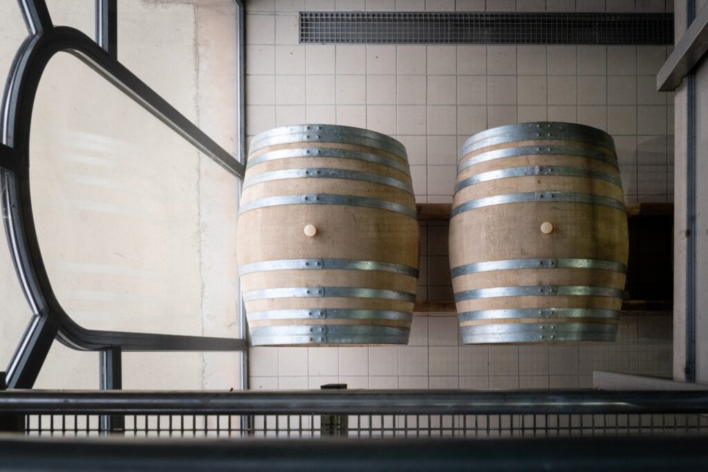 visite du chai à barriques