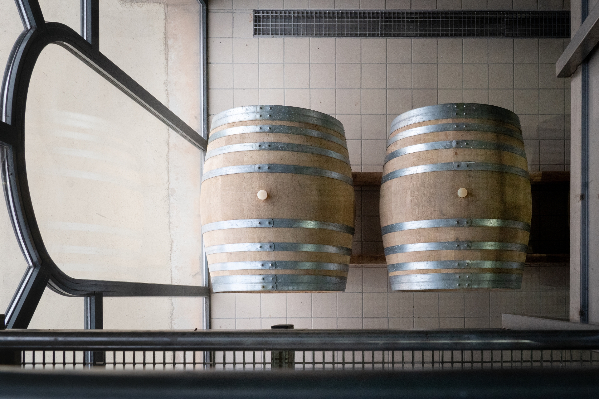 visite du chai à barriques