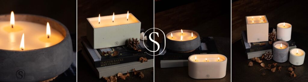 Siwa candles - bougies artisanales fait à la main à Aix-en-Provence. Exposant Marché de Noël Aix-en-Provence.